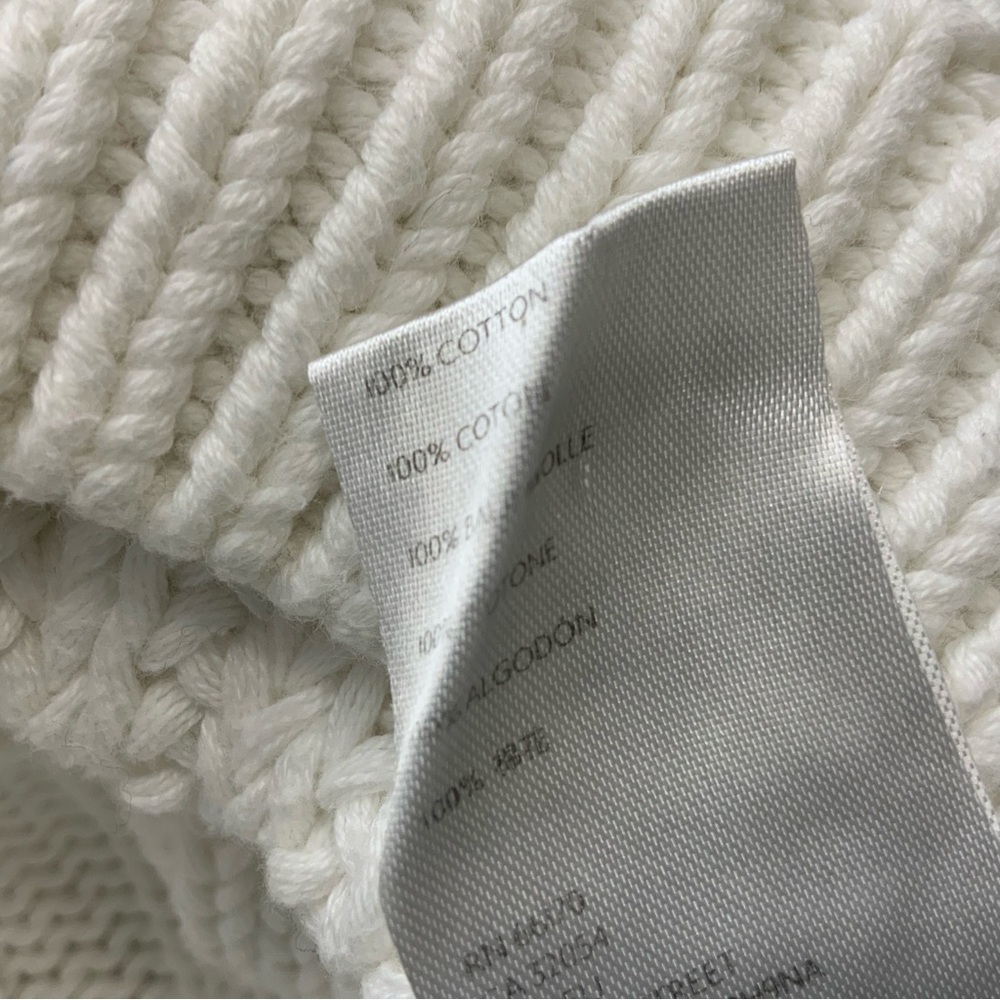 Free People Sweetheart Sweater Off White. Size XS. Mock Neck Ballon Sleeves. - Picture 6 of 7